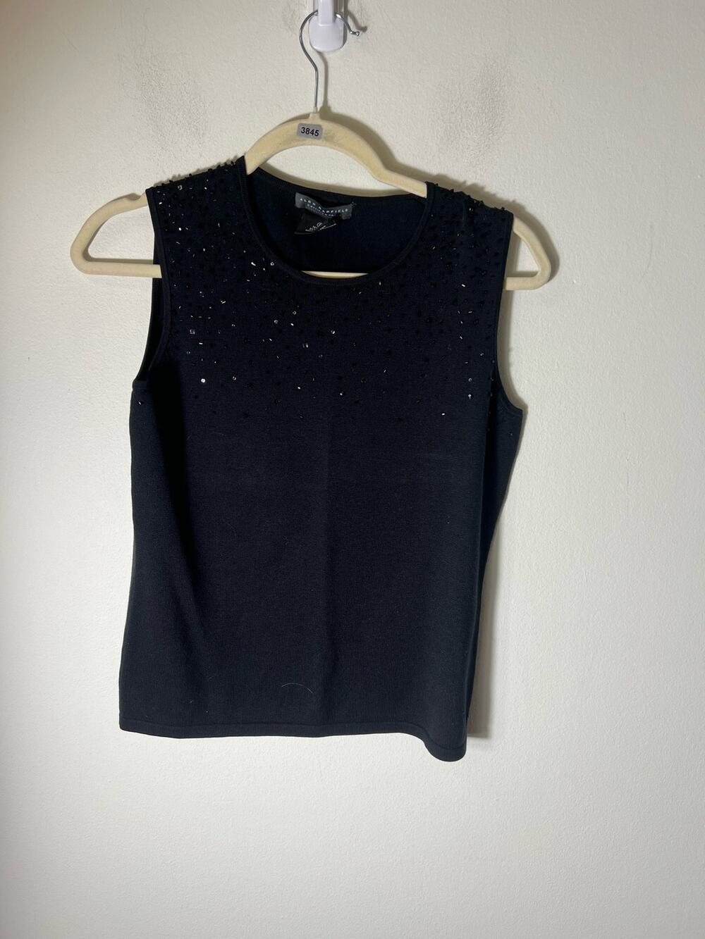 Alex Garfield Black Sleeveless Top/Shell Sz S